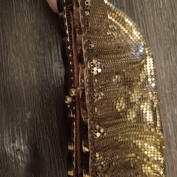 WHITING & DAVIS VINTAGE GOLD MESH BAG - Picture 4 of 13